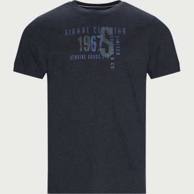 T-Shirt mit Wayne-Logo Regular fit | T-Shirt mit Wayne-Logo | Jeans-Blau